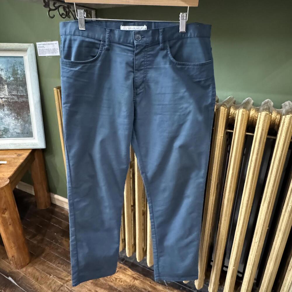 Navy Blue Perry Ellis Men’s Pants 34/30 Casual Slim Fit Dress‎